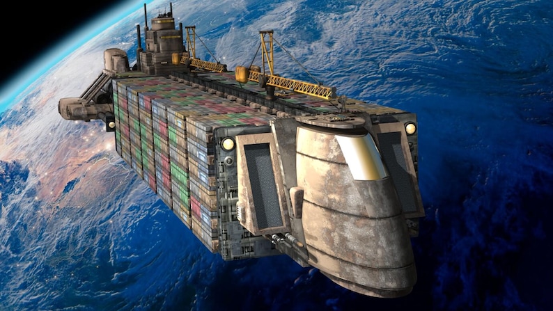 Star Container Rpg Misfortune - Container Ship: Large Starship Miniature for Rogue Trader ...