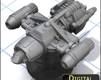 Clydesdale - transport: STL files to 3D Print (starship digital download)