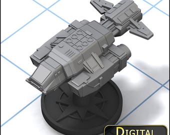 Remora - boarding craft: STL files to 3D Print (starship digital download)