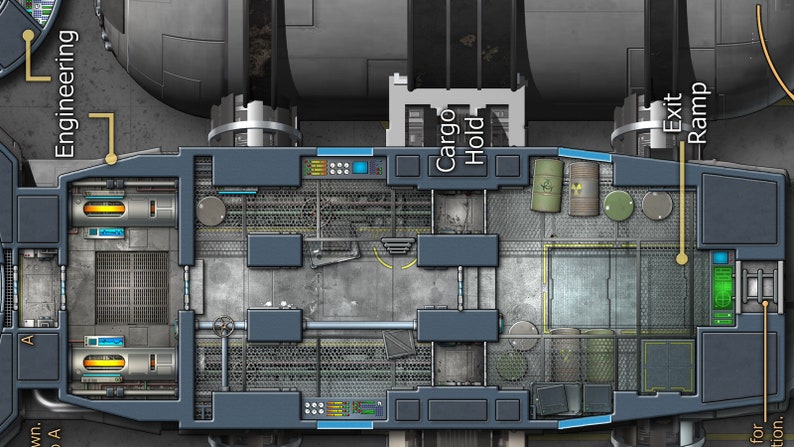 Nightingale, Kalmar, and K62 Shuttle: Half-size Poster Starship Maps ...