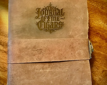Registro de cigarros / Regalo de cigarros artesanal / Registro de cigarros de cuero / Diario de cigarros / Regalo de cigarros único / Registro de degustación de cigarros