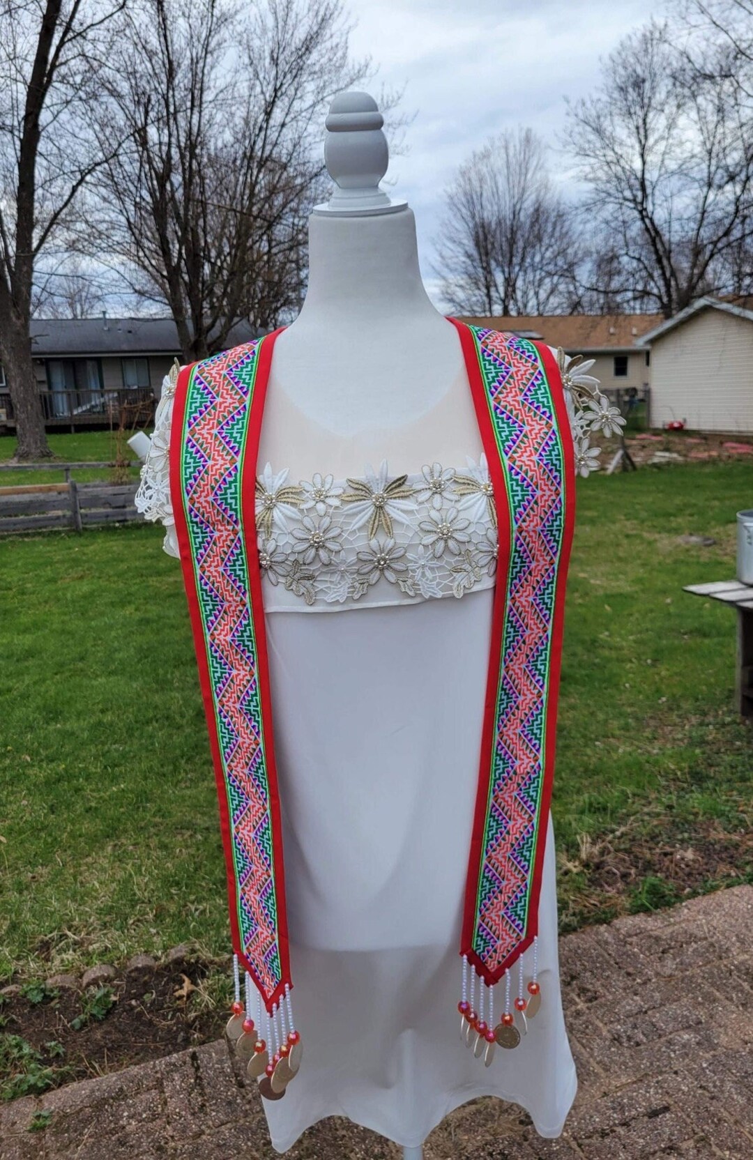 Rainbow Hmong Graduation Stole Etsy