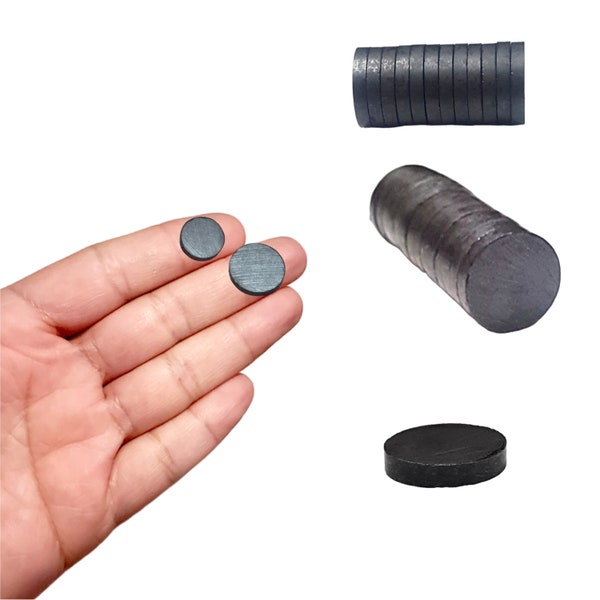 Small Round Craft Magnets  14mm 16mm 18mm Flat Mini Magnets for crafts Plain Uncoated Ceramic Magnets