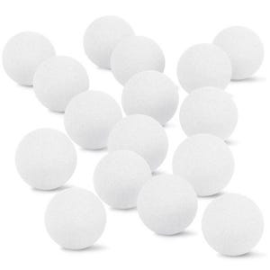 White Styrofoam Crafting Balls 1.5in, 2in, 2.5in Textured Foam Balls for DIY Crafts, Model Projects & Artificial Floral Arrangements.