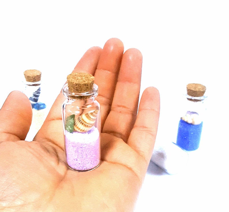 Sand in Small Glass Jar With Cork for Beach Wedding Sand Sea Etsy