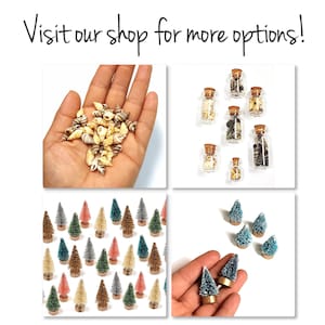 Fillable mini glass bottles with cork tops – Small empty glass bottles for DIY jewelry charms, pendants & handmade crafts 画像 7