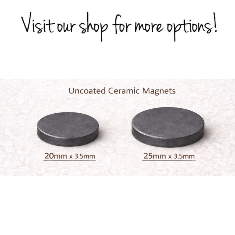 12mm 14mm Small Round Craft Magnets 16mm Flat Mini Magnets for crafts Plain Uncoated Ceramic Magnets image 3
