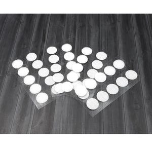 Hook and loop self-adhesive dot fasteners, hook-and-pile fasteners stick-on touch fasteners, Quiet closures hook & loop adhesive squares