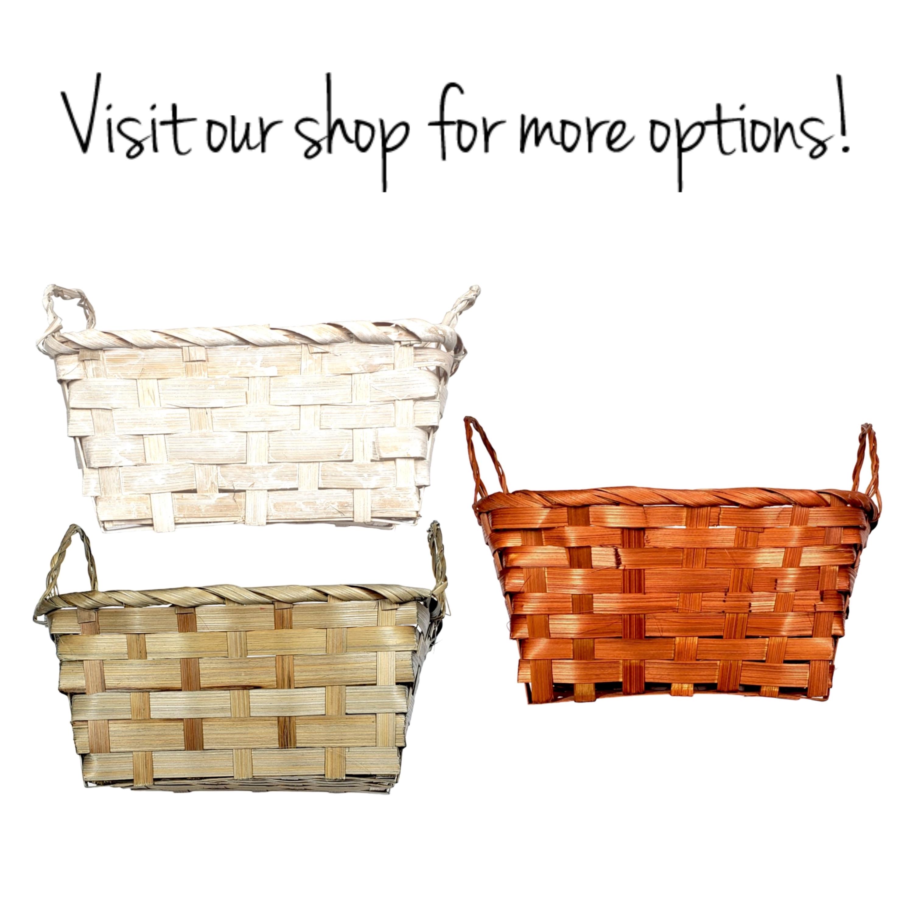 Sage Green Plastic Basket – Woven Storage Bin With Handles, Pale