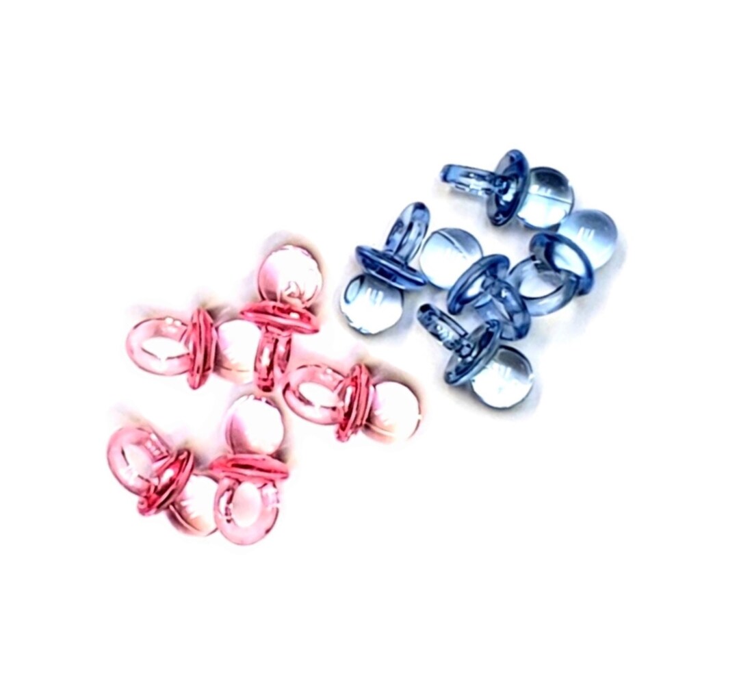 Tiny Baby Shower Plastic Pacifiers Baby Shower Decorations Etsy