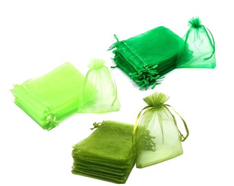 Lime Green Ogranza Jewellery Wedding Favor Bags 16sizes Lime Green Ogranza Jewellery Wedding Favor Bags 16sizes