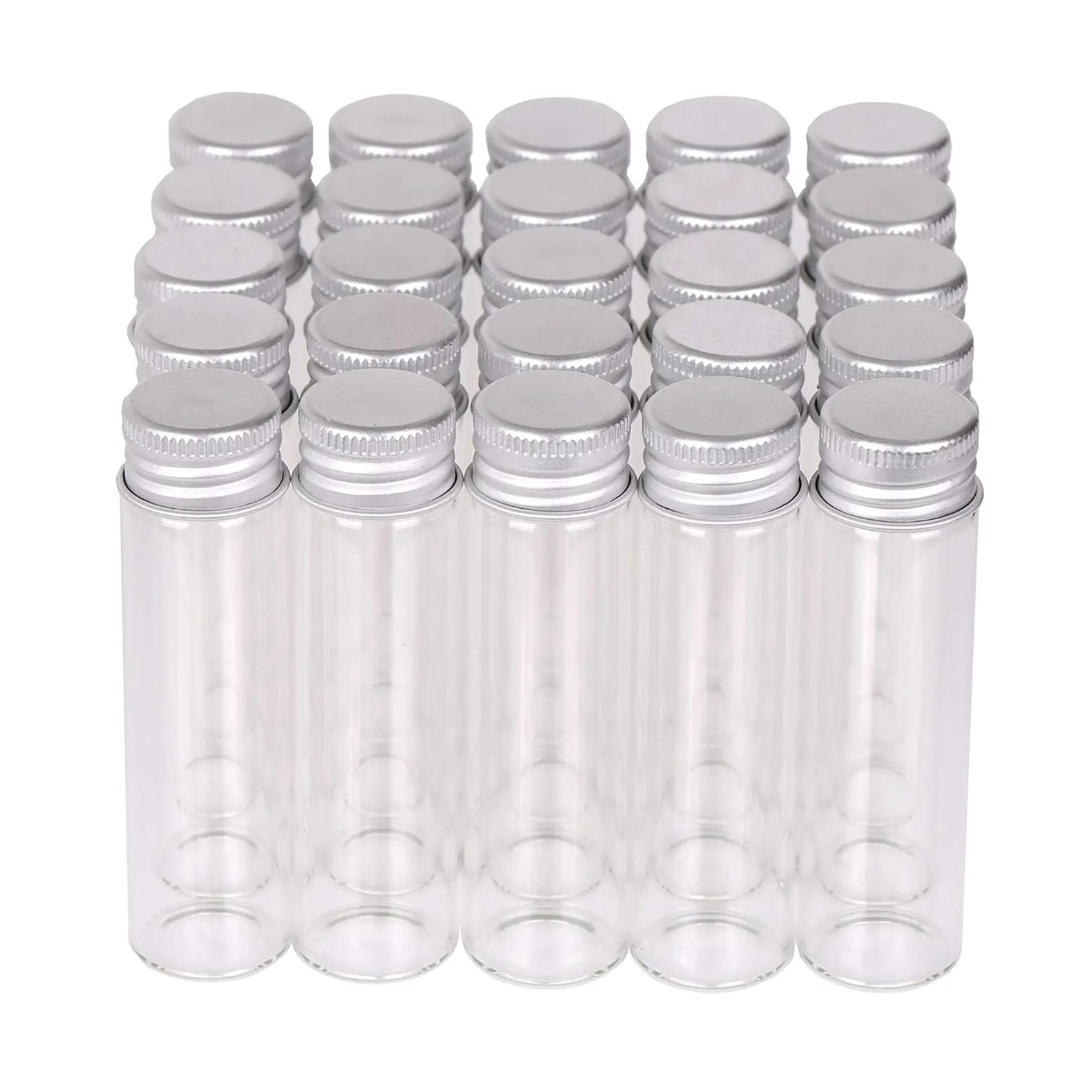 Spice jars with lids small apothecary clear glass containers with screw lids Mini glass bottles with lids Small glass jars