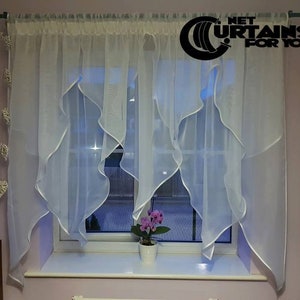 New Net Curtain /  /131c / Handmade / Firanki/  Store