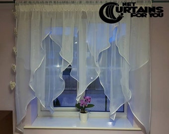 New Net Curtain /  /131c / Handmade / Firanki/  Store