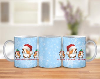Christmas Guinea Pig Mug/Gifts for Guinea Pig Lover/Animal Mug/Funny Mug