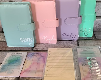 A6 Budget Binder Starter Set: Cash Wallets & Tracker Sheets