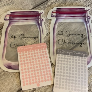 Fold Flat Savings Jar/Savings Challenge/Money Challenge/1 Challenge/50p Challenge/2 Challenge/Saving Jar/Saving Challenge/Cash Stuffing