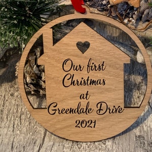 First Christmas in New Home Bauble/First Christmas Bauble/New Home Decoration/New Home Gift/Housewarming