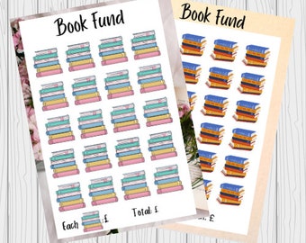 Book Fund Savings Challenge Sheet/Cash Stuffing Challenge/Savings Sheets/A6 Binder/Budget Planner Sheet/Reading Challenge