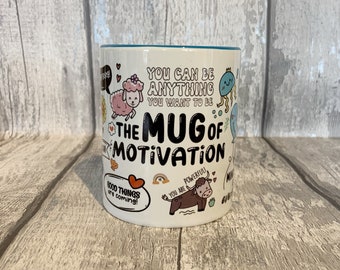 Mok van motivatie/affirmaties mok/dagelijkse affirmaties/cadeaus voor haar/zelfliefde mok/positiviteit geschenken/dagelijkse herinneringen/motiverende geschenken