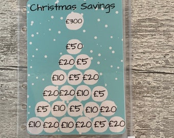 300 or 500 Pound Christmas Savings Challenge Sheet/Cash Stuffing Challenge/Savings Sheets/A6 Binder/Budget Planner Sheet/Christmas Challenge