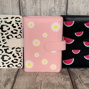 Leopard Print Personalised Savings Binder/Budget Planner/Budget Binder/Saving System/Cash Stuffing/Cash Envelopes/Money Book