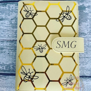 Bee Themed Personalised Savings Binder/Budget Planner/Money Wallet/Budget Binder/Saving System/Cash Stuffing/Receipt Book/Cash Envelopes