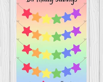 Birthday Fund Savings Challenge Sheet/Cash Stuffing Challenge/Savings Sheets/A6 Binder/Budget Planner Sheets/Birthday Savings