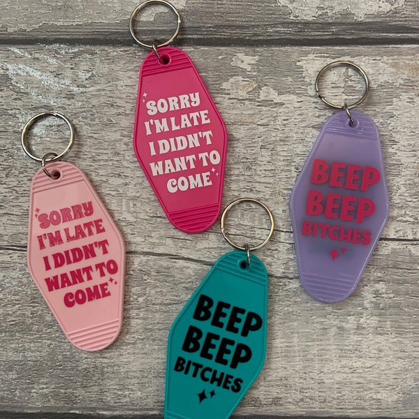 Motel Style Keyring/ Motel Keychain/ Keyring For Her/ Gifts for Drivers