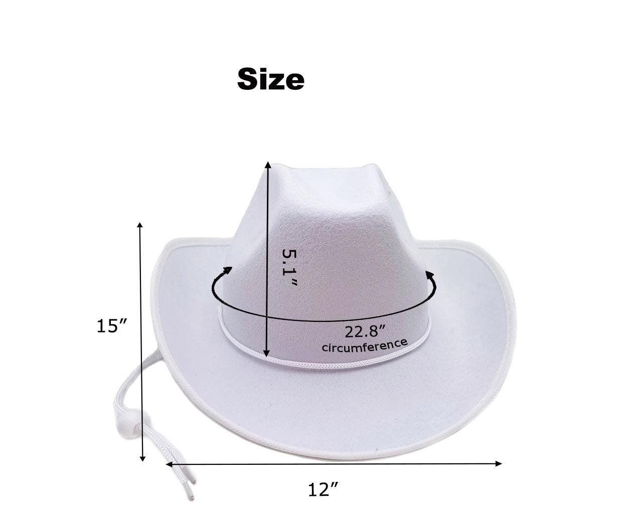 Light Blue Cowboy Hat, DIY Cowgirl Party Hat - Etsy