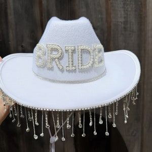 Bride Hat,Western wedding hat, Bride cowboy hat