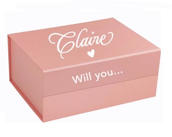 Personalized Magnetic Closure Gift Box, Custom Holiday Gift