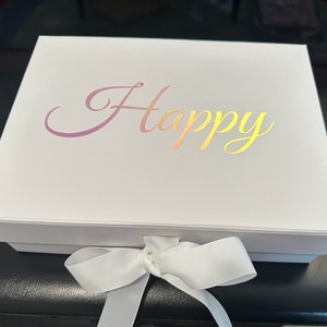 Gift box With Magnetic & Ribbon,Personalized Gift Box,Bridesmaid Proposal,Groomsman box, keepsake box,Birthday Gift box