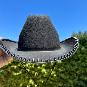 Spike Studded Cowboy Hat Cowgirl Hat Western Hat Punk Hat Funky