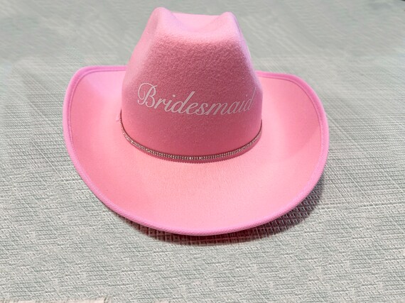 Bridesmaid,maid of Honor,best Man Cowboy Hat, Wedding Party  display picture 2
