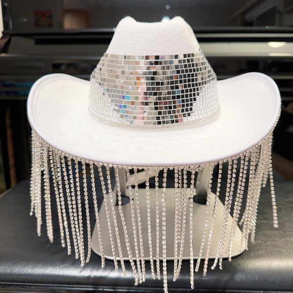 Disco Cowboy Hat, Nashville Bachelorette Party, Bach Party Gifts ,Bride Cowgirl Hat,Western Wedding Hat ,Cowboy Hat
