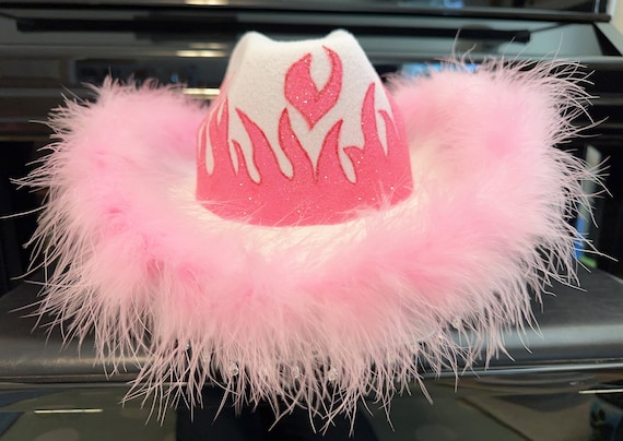 6174 Women\'s Glitter Faux Felt Cowboy Hat Set For Western Party Costume(us, Breathffy 4 Pcs Silver Cowboy Hat Felt Western Glitter  main image 3