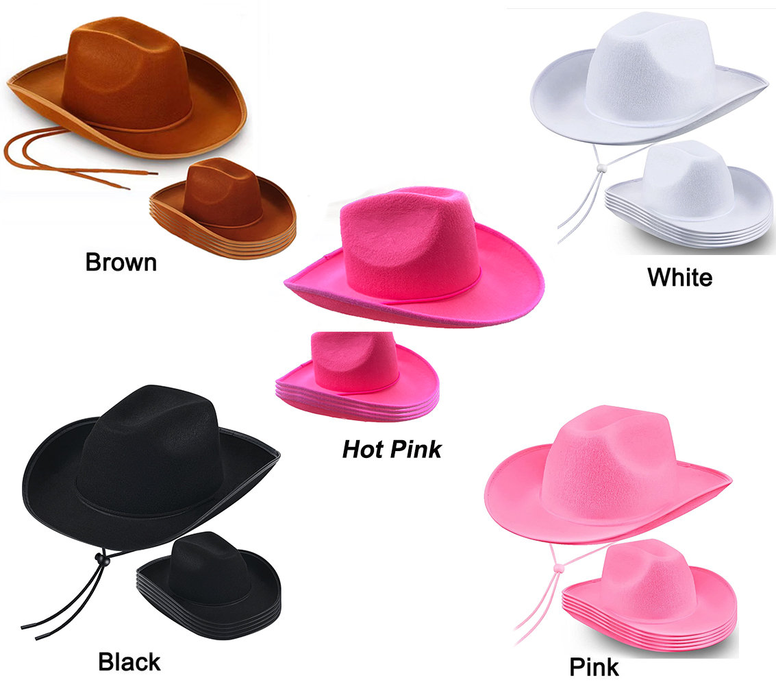 Pink cowgirl cheap hats in bulk