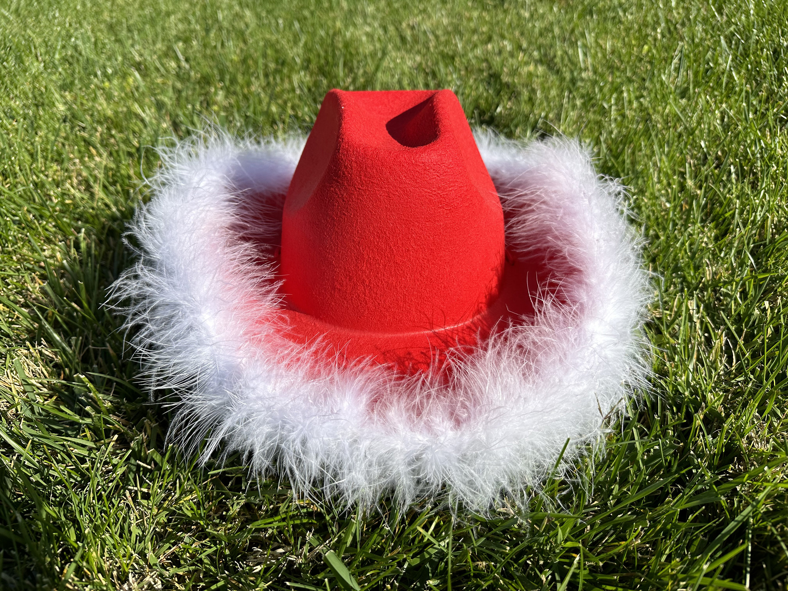 Feather Boa Cowboy Hat - Etsy