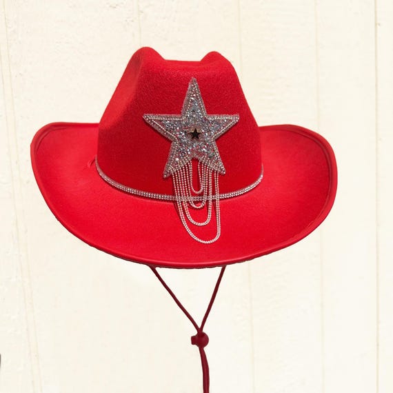 Super Star Cowboy Hat With Rhinestone Fringe,black Cowboy  display picture 1
