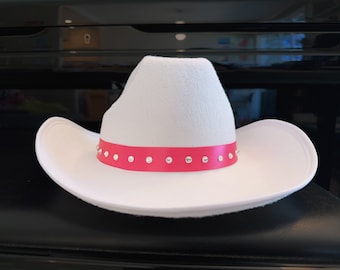 COWGIRL BARBIE Pink Rhinestone Cowgirl Hat Halloween - Etsy display picture 3