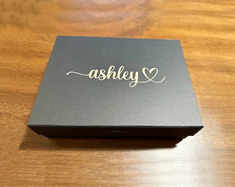 Personalized Magnetic Gift Box | Bridesmaid Proposal, Birthday, Christmas