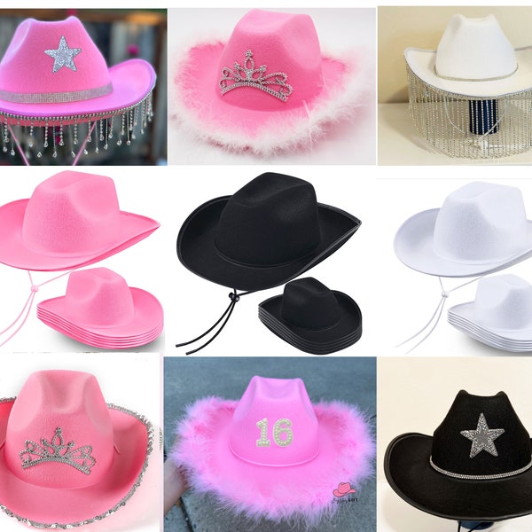 Custom Cowgirl Hat Etsy