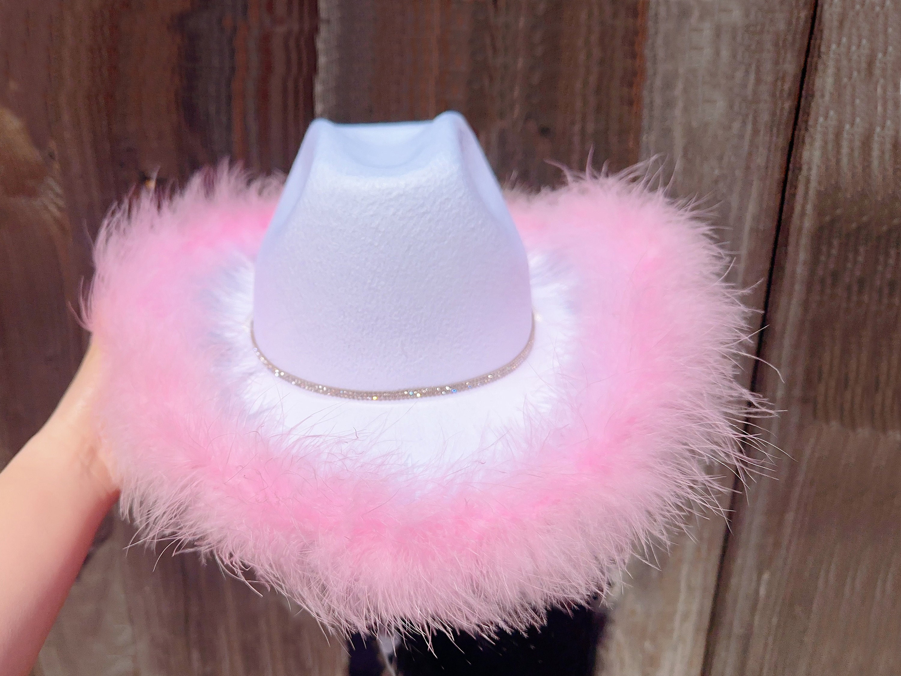 6268 6 Pcs Cowboy Hat Boa Cowgirl Felt With Feather For Women Girl il_fullxfull.5712376310_839p.jpg main image 3