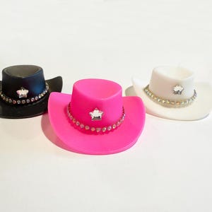 Mini Cowgirl Hat Shooter,Mini Shot Cowboy Hats,Cowboy Hats for Shot Bottles Toppers for  Bachelorette Wedding Western Theme Party Favors