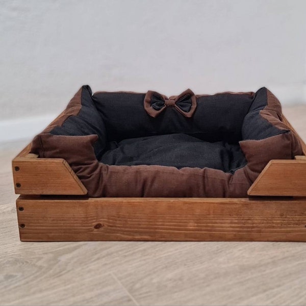 Wooden Dog Bed Etsy