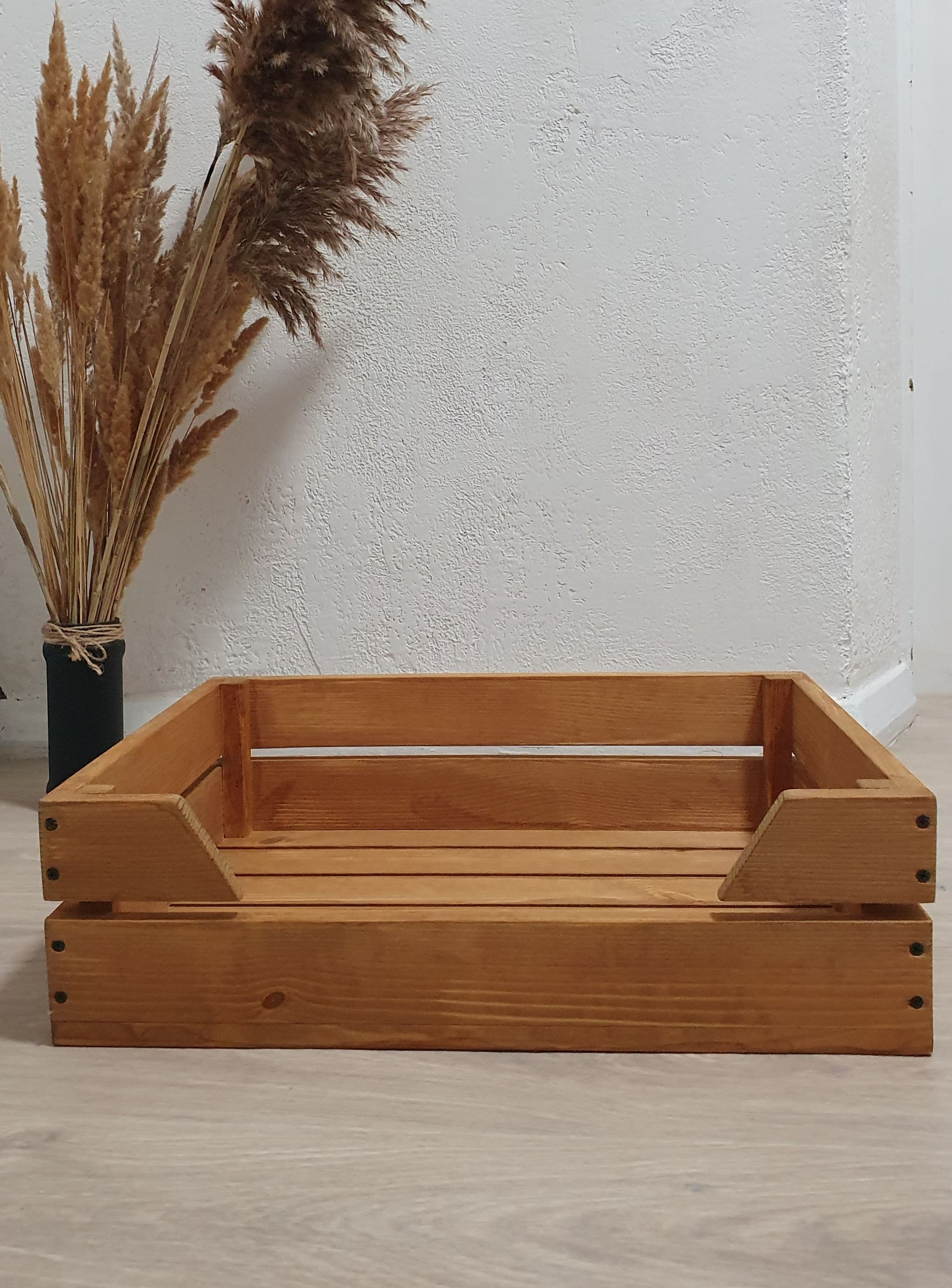 Pet Bed Wood Small Medium and Large Pet Bed Dog Bed Wooden Etsy