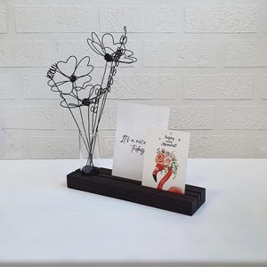 Wooden Photo Stand, Photo Card Holder, Place Card Holder, Postcard Holder, Notes Holder