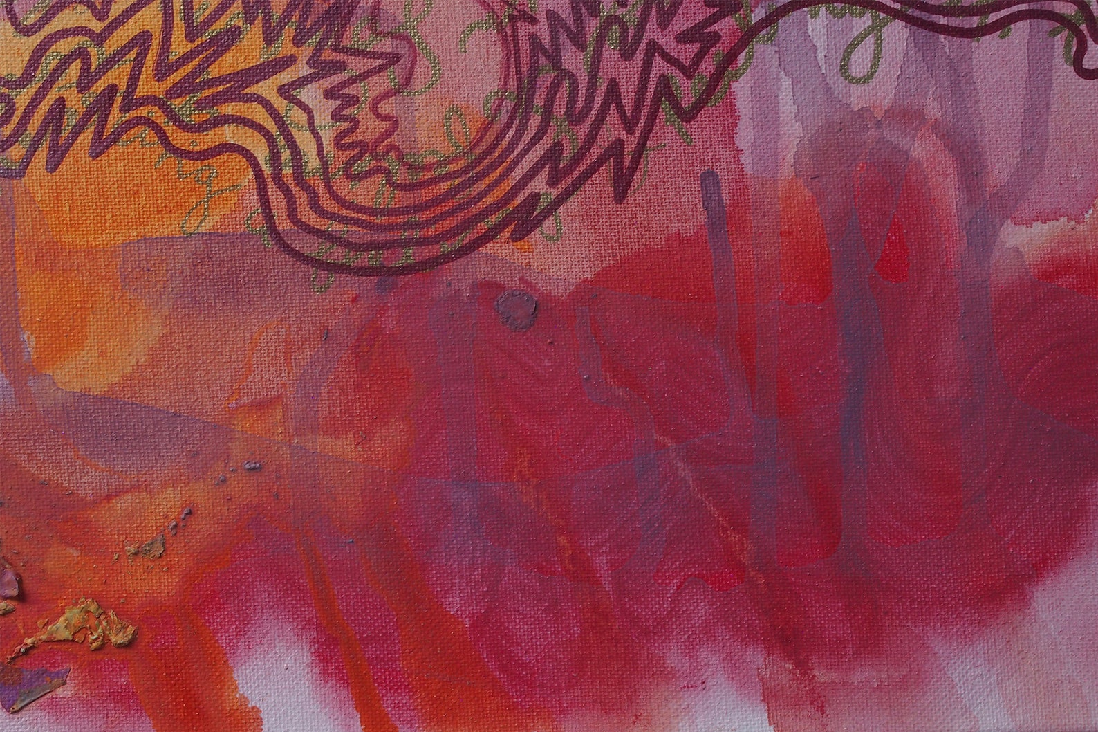 The Feeling of Another Voice Abstract Acrylic Painting on Etsy