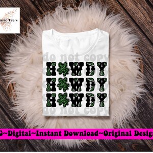 St Patrick’s Day - Clover - Green - Cheetah Print - png - Transparent Background - Sublimation - Press - Bleached Shirt Design